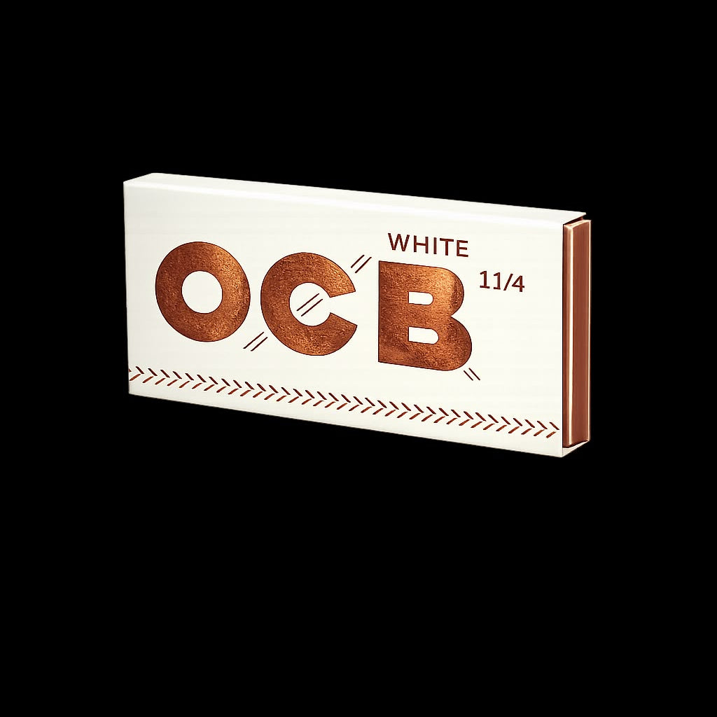 OCB White 1 1/4 - Papeles de lino blanqueado